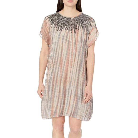 Velvet by Graham & Spencer Women's Beaded Tie Dye Dress Like New Womens XXS - Picture 1 of 6